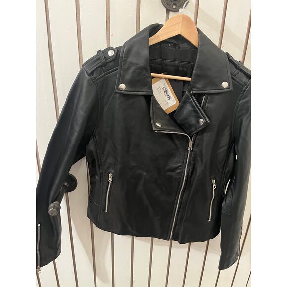 Decrum Genuine Kirsten Womens Biker Leather Jacket - Size L - Picture 2 of 5